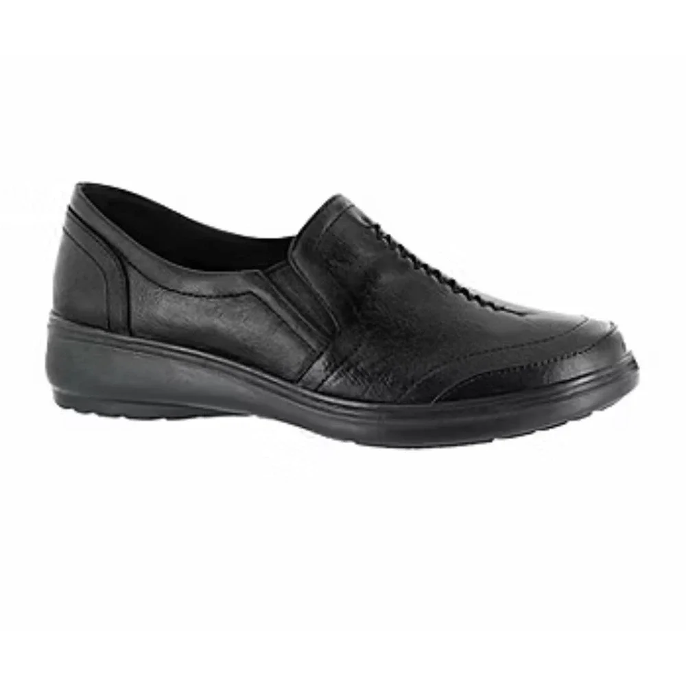 Easy Street Women's Ultimate Slip On Loafer With Stretch Black Size  7M $60 NEW!